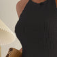 Round Neck Sleeveless Knit Top