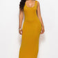 Scoop Neck Wide Strap Maxi Dress