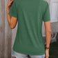 Heathered Round Neck Short Sleeve T-Shirt