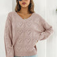 V-Neck Drop Shoulder Sweater