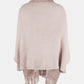 Fringe Open Front Long Sleeve Poncho