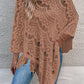 Openwork Fringe Detail Poncho