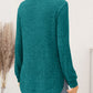 Ribbed Round Neck Long Sleeve T-Shirt