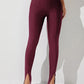 High Waist Slit Skinny Pants