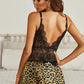 Lace Mesh Open Back Babydoll