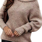 One Shoulder Long Sleeve Sweater