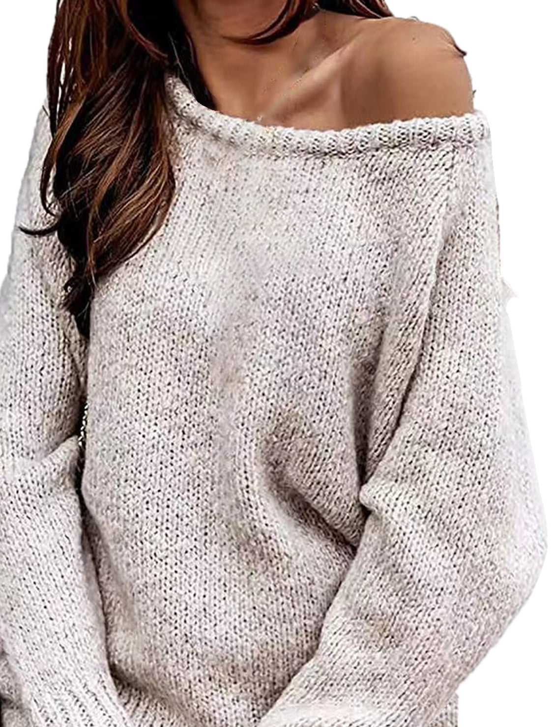 One Shoulder Long Sleeve Sweater