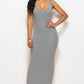 Scoop Neck Wide Strap Maxi Dress