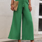 High Waist Slit Wide Leg Pants