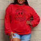 Simply Love Full Size Smiling Face Graphic Sweatshirt