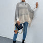 Color Block Fringed Sweater