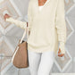 Half Zip Long Sleeve Knit Top