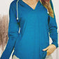 Drawstring Dropped Shoulder Long Sleeve Hoodie