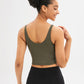 Scoop Neck Wide Strap Active Tank