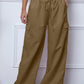 Drawstring Waist Pants with Pockets