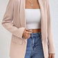 Shawl Collar Long Sleeve Blazer