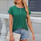 Round Neck Rolled Short Sleeve T-Shirt