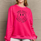 Simply Love Full Size Smiling Face Graphic Sweatshirt