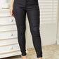 Kancan Full Size High Rise Black Coated Ankle Skinny Jeans