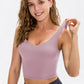 Cropped Scoop Neck Active Tank Top