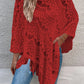 Openwork Fringe Detail Poncho