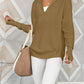 Half Zip Long Sleeve Knit Top