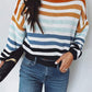 Striped Round Neck Knit Top