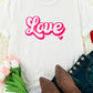 LOVE Round Neck Short Sleeve T-Shirt