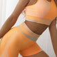 Color Block Sports Bra and Shorts Set