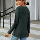 Round Neck Long Sleeve Blouse