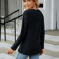 Round Neck Long Sleeve Blouse