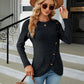 Round Neck Long Sleeve Blouse