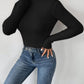 Ribbed Turtleneck Long Sleeve Sweater