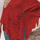 Openwork Fringe Detail Poncho