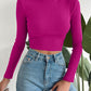 Mock Neck Long Sleeve Knit Top