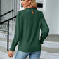 Frill Mock Neck Long Sleeve Blouse