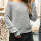 Ribbed Long Sleeve Sweater