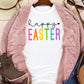 HAPPY EASTER Round Neck Short Sleeve T-Shirt