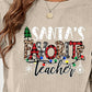 SANTA'S FAVORITE TEACHER Graphic Sweatshirt