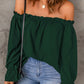 Frill Off-Shoulder Flounce Sleeve Blouse