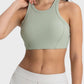 Wide Strap Cropped Sport Tank