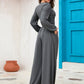 Surplice Top and Wide Leg Pants Set