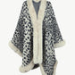 Leopard Open Front Poncho