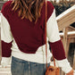 Contrast Round Neck Sweater