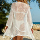 Tie-Waist Openwork Crochet Cover Up