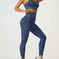 Leopard Crisscross Top and Leggings Active Set