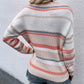 Striped Drop Shoulder Round Neck Pullover Sweater