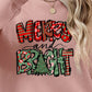 MERRY AND BRIGHT Long Sleeve Sweatshirt