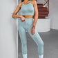 Tank Cropped Active Top and Pants Set