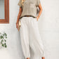 Round Neck Raglan Sleeve Tee and Long Pants Set